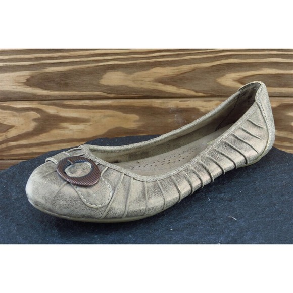 Dr. Scholl's Women Sz 6‎ M Brown Flat Fabric Shoes Fateful - Picture 1 of 7